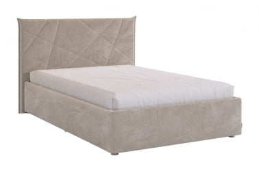 Кровать с основанием Квест 120х200 см ЗО.КМ1.2-03 латте (велюр) / ZO.KM1.2-03