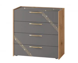 Комод Монако 902.18 Дуб Вотан Оникс Графит