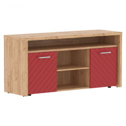 Тумба с фригобаром Torr LUX TLTF-3D Дуб Бофорд Красный