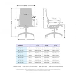 Кресло офисное METTA B 2m 10K1/K131, Основание 17831 Комплект 1 Серое