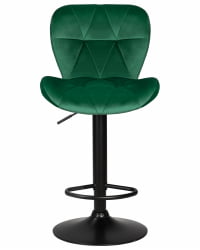 Стул барный DOBRIN BARNY BLACK (зеленый велюр (MJ9-88))