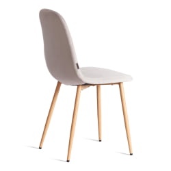 Стул BREEZE (mod. JSC-58) Велюр/металл , 44 х 53 х 86 см, Light grey (светло-серый) HLR14 / натуральный