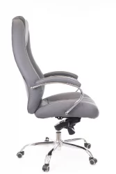 Кресло руководителя Дрифт М кожа Серый / Drift M