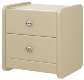 Тумба прикроватная с 2-мя ящиками №1 Бежевая
