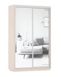 Шкаф-купе двухдверный Экспресс Дуо Экспенс 1400х2400х Дуб молочный / 1400х2400h