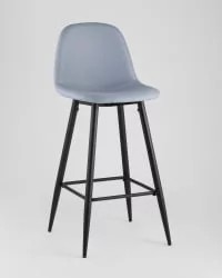 Стул барный Валенсия с подножкой Голубой