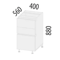 Напольный шкаф (3 ящика с системой плавного закрывания) Дакота 103.90
