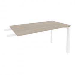 Брифинг-приставка на П-образном м/к ОНИКС О.МП-БР-13 Дуб Аттик/Белый / ONIX O.MP-BR-13