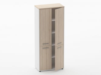 Шкаф 4 широкий закрытый, 4 двери Дека 10.19.151 Туя/Белый / Deka