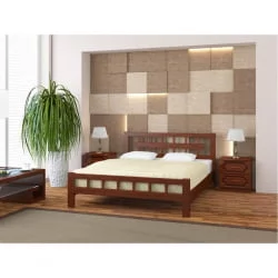Односпальная кровать Натали-5 200х90 Орех