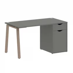 Стол письменный ХОМЕ ОФФИCЕ ВР.СП-3-138.1.А Металлик/Мокко металл / HOME OFFICE VR.SP-3-138.1.A