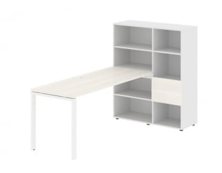 Рабочая станция EDIS EURST 1117 Ясень Траун Белый Белый