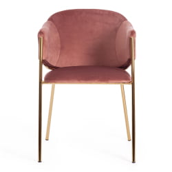 Кресло KRONOS (mod. 8158) металл/вельвет, коралловый/золотые ножки, V062-23