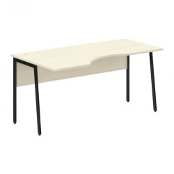 Стол эргономичный левый ИМАГО Плус СА-1П(Л) Клен Черный / IMAGO Plus СА-1P(Л)