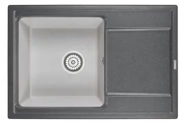 Кухонная мойка HIBRID HI-74 Графит-базальт