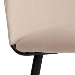 Мягкий стул La Rousse NEW, велюр, бежевый/черный, 7, 45x55x93 см