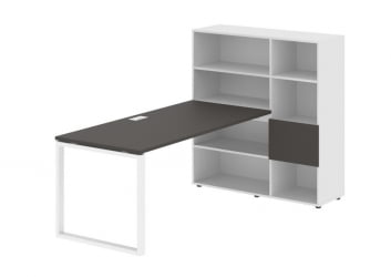 Рабочая станция ЕДИС ЕКРСТ 1217 Мокко Белый Белый / EDIS EQRST