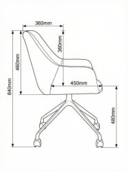 Кресло МГ-24 Б | 4 луча | На глайдерах / B