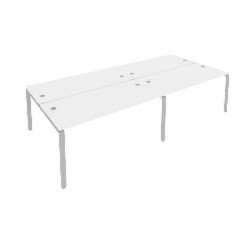 Рабочая станция на 4 раб.места Метал Сйстем Б.СМ-4.4 Белый/Серый / Metal System