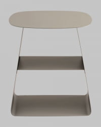 Журнальный столик Leyre металл темно-серый