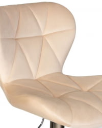 Стул барный ДОБРИН БАРНИ (бежевый велюр (МДЖ9-10)) 2 шт / DOBRIN BARNY (MJ9-10))