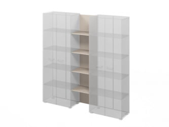 Стеллаж офисный LEMO L-642 Кашемир