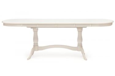 Стол раскладной Сиена ( СА-Т6ЕКС2Л ) дерево гевея/мдф, 150+35+35х80х75см, иворй вхите (слоновая кость 2-5) / Siena SA-T6EX2L ivory white