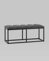 Банкетка Хостен 2 велюр Темно-серый