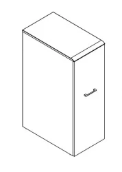 Тумба с выдвижной секцией WDMS 720 Дуб сонома