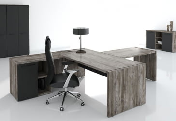 Кабинет руководителя MORRIS TREND комплект №5 Сосна Нордик Антрацит