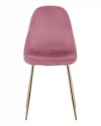 Стул Валенсия велюр золотые ножки Пыльно-розовый