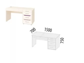 Стол письменный Мегаполис 55.24.1 Сосна Астрид