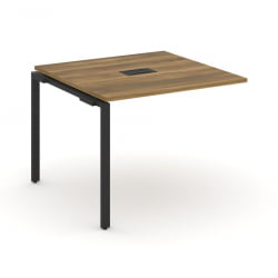 Проходной наборный элемент переговорного стола CОНCЕПТ CН.НПРГ-011 Сандал Янтарный Черный / CONCEPT CN.NPRG-011