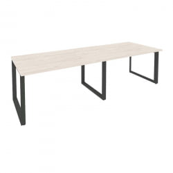 Стол переговорный (2 столешницы) ОНИКС О.МО-ПРГ-2.3 Денвер Светлый/Антрацит / ONIX O.MO-PRG-2.3