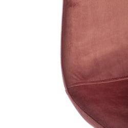 Стул БРЕЕЗЕ (мод. 4724) вельвет/металл, 44 х 53 х 87 см, Корал (коралловый) ХЛР44 / белый / BREEZE (mod. Coral HLR44