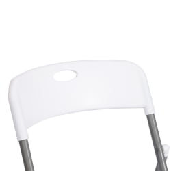 Металлический стул FOLDER (mod. 3017H) каркас: металл, сиденье/спинка: пластик, 49 x 46.5 x 73.5 см, white (белый) / grey (серый)