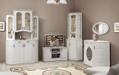 Гостиная Венеция вар. №1 (Сандал белый)