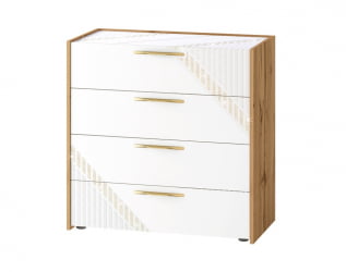 Комод Монако 903.18 Дуб Вотан / Белый шпон / Альпийский белый