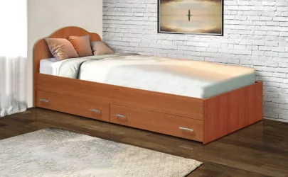 Кровать с ящиками на уголках №3 ЛДСП 700*1900 Дуб молочный