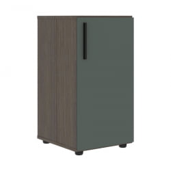 Шкаф-колонка с глухой малой дверью (правый) VELION VLCS 40.1 R Нефрит Дуб Сильвер