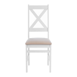 Стул CРОССМАН НЕВ, Многослойный березовый шпон, 41х40х100 см, вхите/велюр бежевый / CROSSMAN NEW, white/велюр