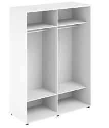 Шкаф-купе высокий с двумя зеркалами Сигма СГ.716.ВХ.АЛ Белый / Sigma SG.716.WH.AL