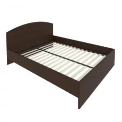 Кровать с ортопедическим основанием и изголовьем LIGHT С-КИ-160 Венге Цаво