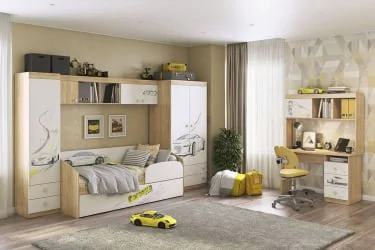 Полка Форсаж MKF-04 Дуб сонома/белый