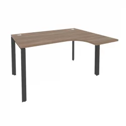 Стол эргономичный правый на П-образном м/к ОНИКС О.МП-СА-3Р Дуб Аризона/Антрацит / ONIX O.MP-SA-3R