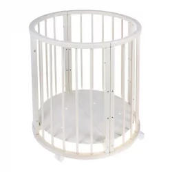 Детская кровать с бортиком Merry Happy 01 Слоновая кость