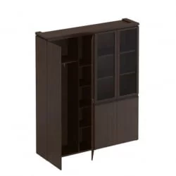 Шкаф комбинированный (для одежды + со стеклом) MARK МК 359 Дуб валенсия