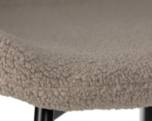 Стул обеденный ДОБРИН МИЛО (черные ножки, бежевый букле (УФ992-04)) / DOBRIN MILO (UF992-04))