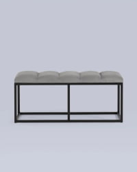 Банкетка Хостен 2 велюр Серый