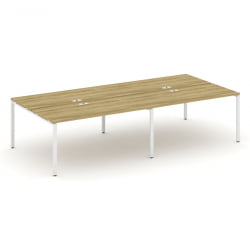 Рабочая станция двухсторонняя на 4 места CONCEPT CN.DRS-008 Дуб Винченцо Белый